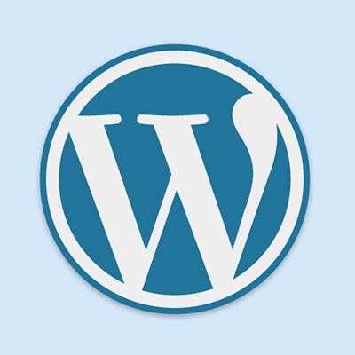 Blue WordPress logo